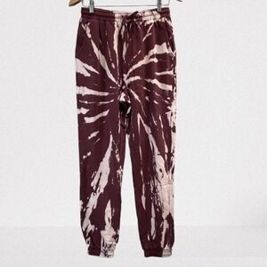 525‎ America Tie Dye Joggers Berry Athleisure Lounge Boho New Medium
